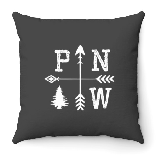 Discover Pacific Northwest White Throw Pillows