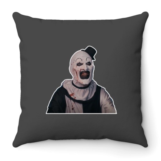 Discover Art the Clown Terrifier Throw Pillows