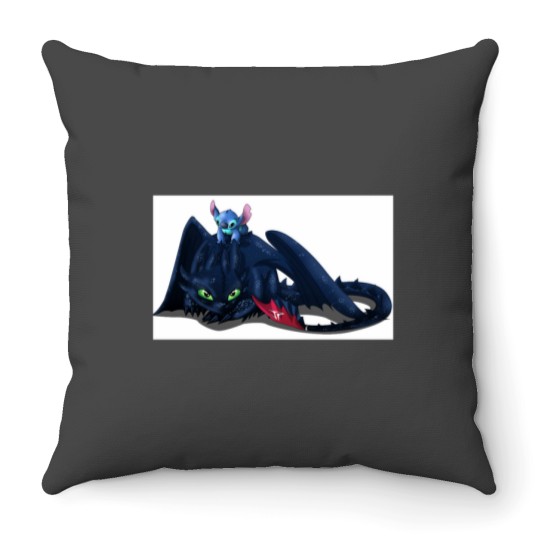 Discover toothlessampstitch Throw Pillows