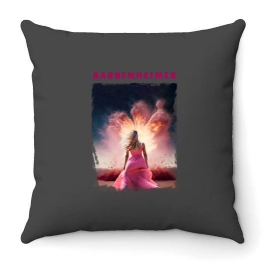 Discover Barbenheimerss Essential Throw Pillows