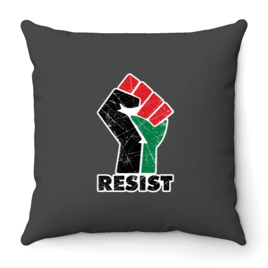 Discover Resistance is Existence Solidarity and Support Design Against the Injustice In Palestine Class Throw Pillows