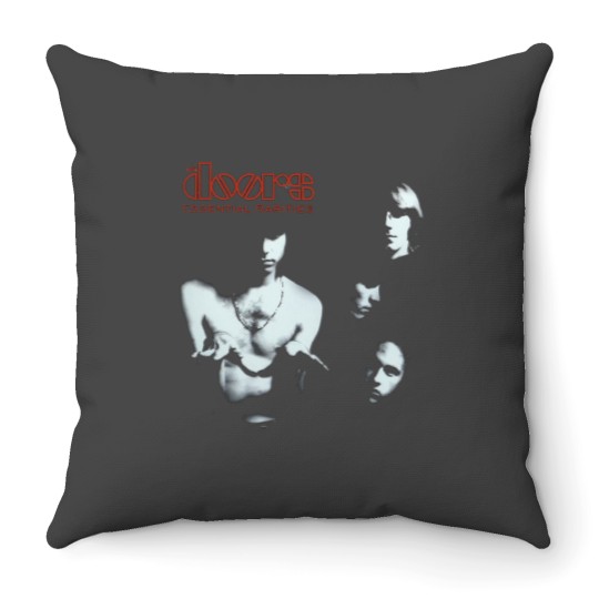 Discover The Doors Band Logo Throw Pillow