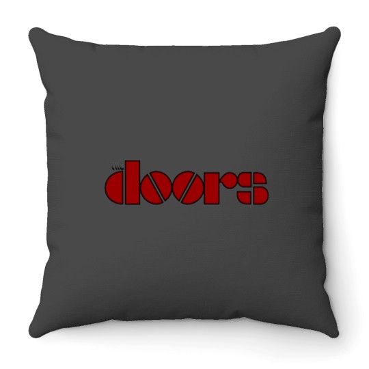 Discover The Doors Band Logo Throw Pillow