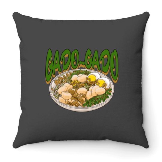 Discover Traditional Food - GADO GADO Throw Pillows