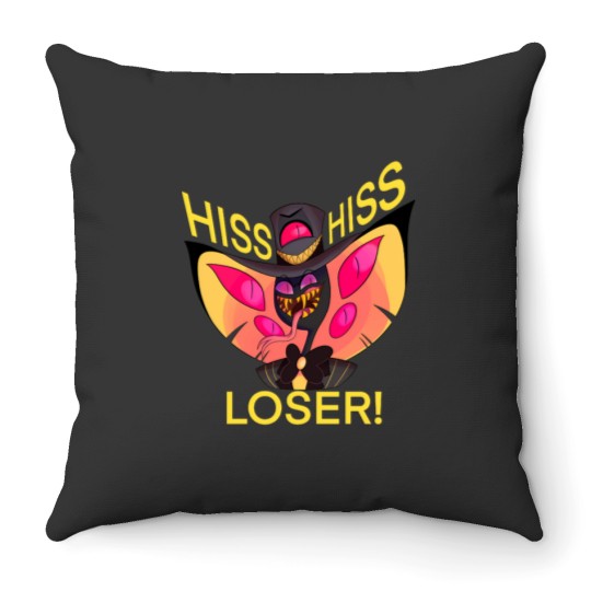 Discover Hiss Loser Throw Pillows