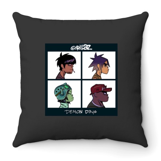 Discover gorillaz gor gorill gorillazzzz rawrr gorillaz Throw Pillows