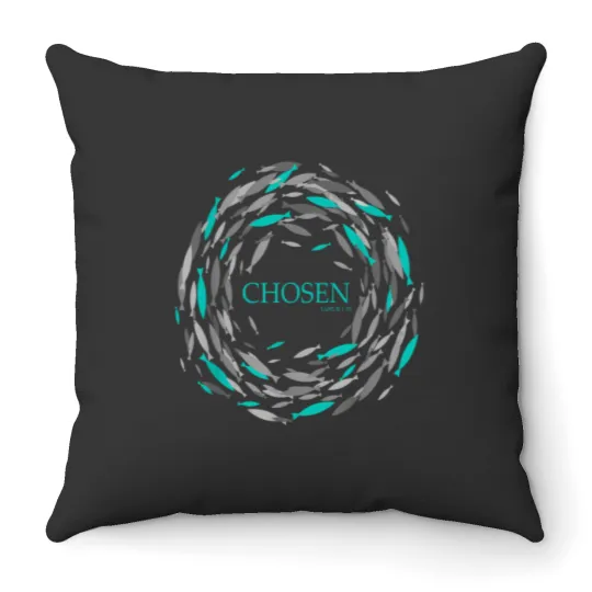 Discover Chosen X Fish Swim Against The Current X Bible S Throw Pillows