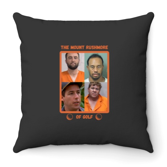 Discover Mount Rushmore of Golf Throw Pillows, Funny Golf Throw Pillows, Tiger Throw Pillows, Free Scottie