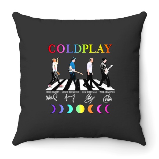 Discover Coldplay Band Throw Pillows Round