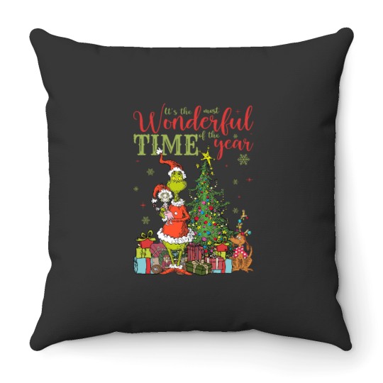 Discover Wonderfull time of the year Throw Pillows