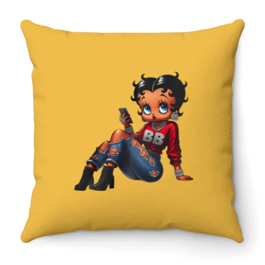 Discover Betty Boop Streetwear Throw Pillows