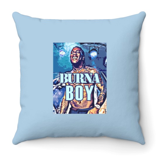 Discover Burna Rapper Boy Throw Pillows