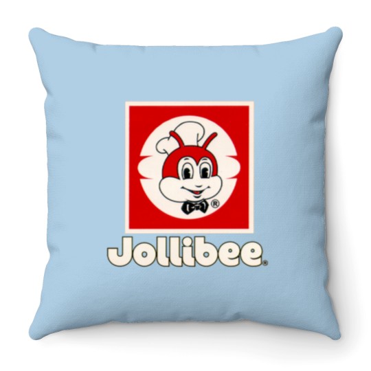 Discover Jollibee Logo (1980) Throw Pillows