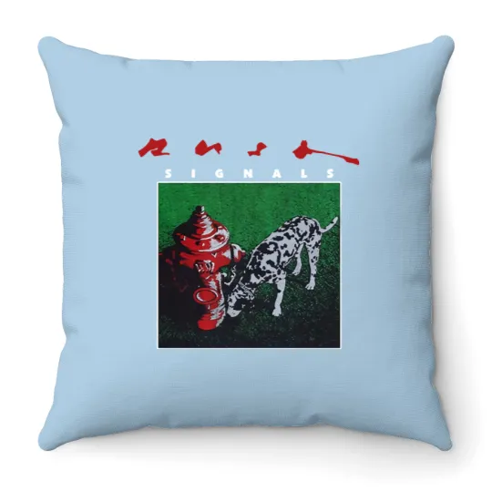 Discover 1982 Rush Signals New World Tour Sleeveless Throw Pillows, Rush Band Throw Pillows