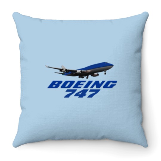 Discover Boeing 747 Cap, Boeing 747 Cap Throw Pillows