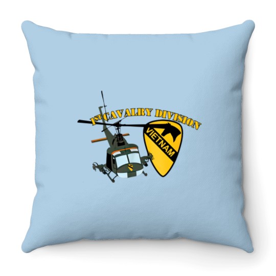 Discover 1st Cavalry Division - Vietnam - 1st Cavalry Division - Baseball Caps Throw Pillows