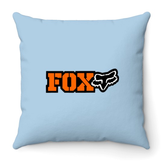 Discover orange new logo racing fox Throw Pillows