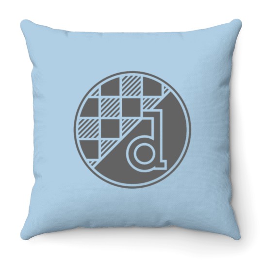 Discover Dinamo Zagreb Gray Logo Throw Pillows