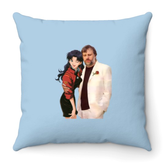 Discover Slavoj Zizek With Waifu Throw Pillows