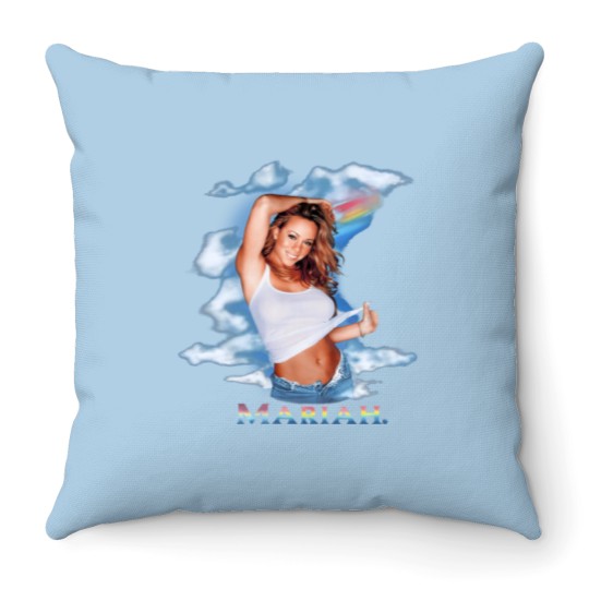 Discover Vintage 2000 Mariah Carey The Rainbow World Tour Throw Pillows