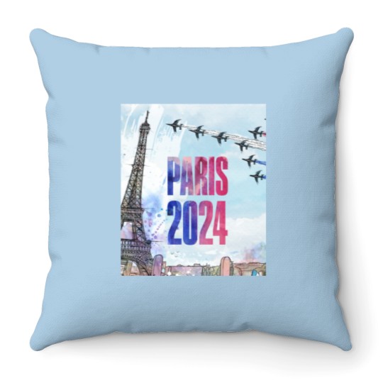 Discover Copy of Paris 2024 Summer Olympics Summer Olympics Games in France 7 Throw Pillows
