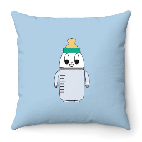 Discover Baby-Bottle Egg - Baby Bottle - Throw Pillows