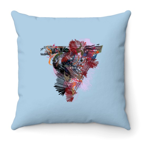 Discover Rainbow Kitten Surprise RKS Trianglefunny Throw Pillows