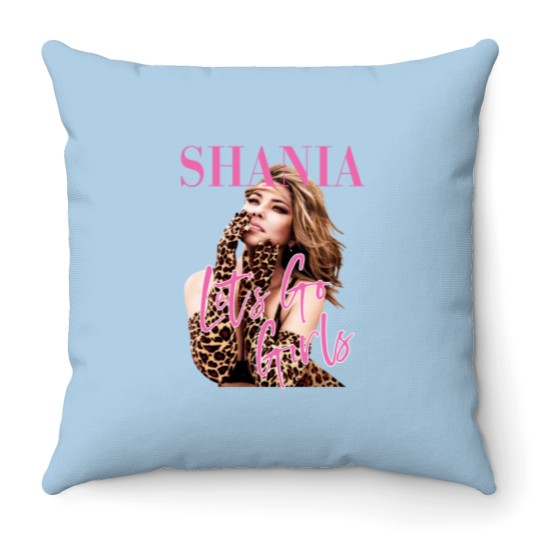 Discover Shania Twain Let's Go Girls Graphic Throw Pillows
