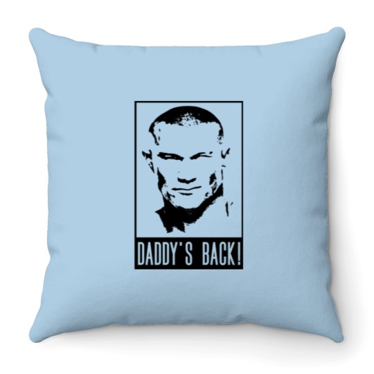 Discover Randy Orton Throw Pillows Wrestling Entertainment The Viper Randy Orton Daddy's Back Throw Pillows