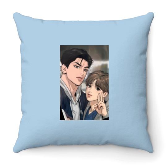 Discover Jinx - Kim Dan  Joo Jaekyun Sticker Throw Pillows