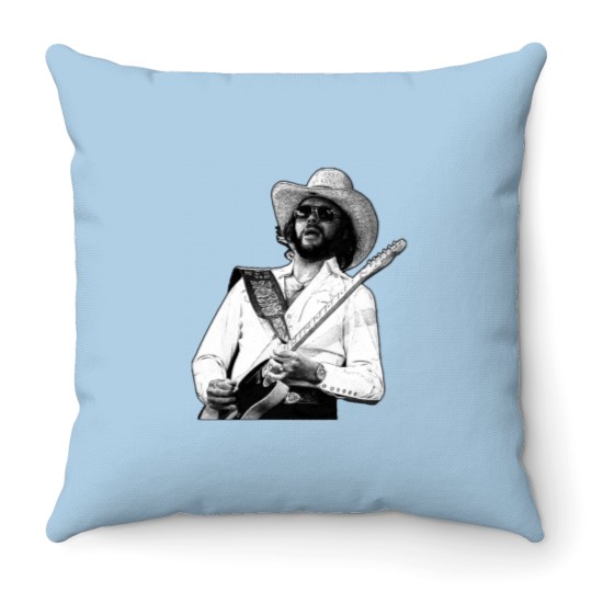 Discover Hank Williams jr. Retro - Hank Williams Jr - Throw Pillows