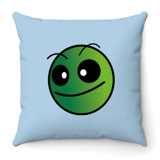 Discover geometry dash Difficulty Normal face Level Throw Pillows