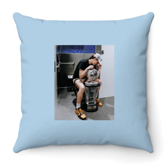 Discover Caitlin Clark Recreates Kobe Bryant Trophy Photo Throw Pillows
