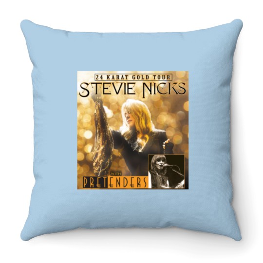 Discover Stevie Nicks 24 Karat Gold Tour Dates Pretenders Throw Pillows