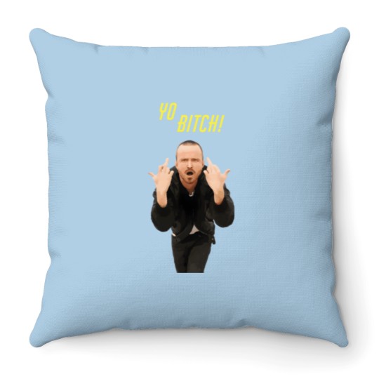 Discover Yo Bitch! - Breaking Bad Jesse Pinkman Bad Men Throw Pillows