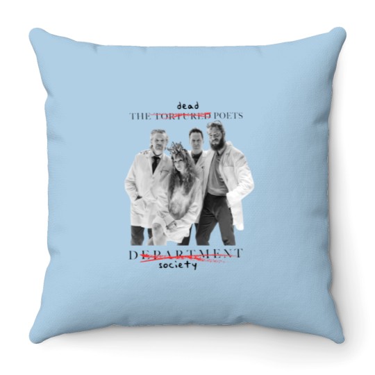 Discover Tortured Poets Department x Dead Poets Society - TTPD - Unisex Throw Pillows