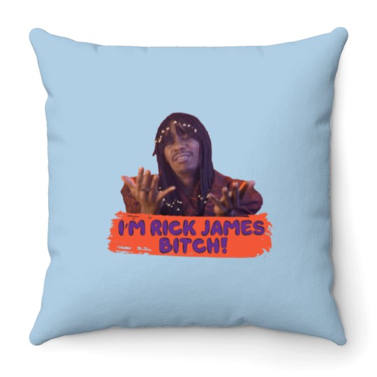 Discover Rick James (Dave Chappelle) Throw Pillows