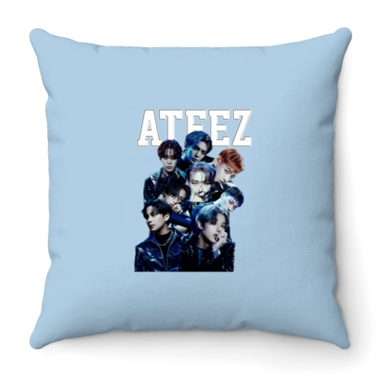 Discover Ateez Vintage Throw Pillows, Ateez Throw Pillows,Ateez Break The Wall Throw Pillows