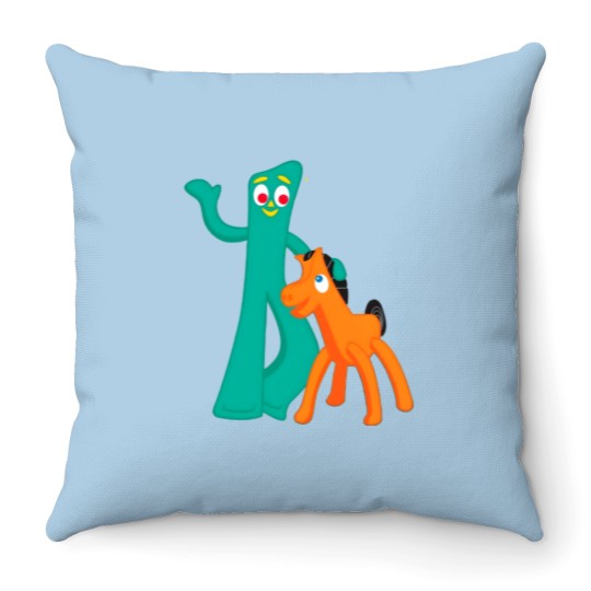 Discover Gumby Pokey Throw Pillow Gift - Nostalgic Design