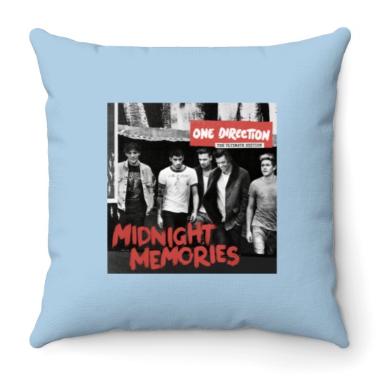 Discover One Direction Midnight Memories Throw Pillow - Classic Black Style