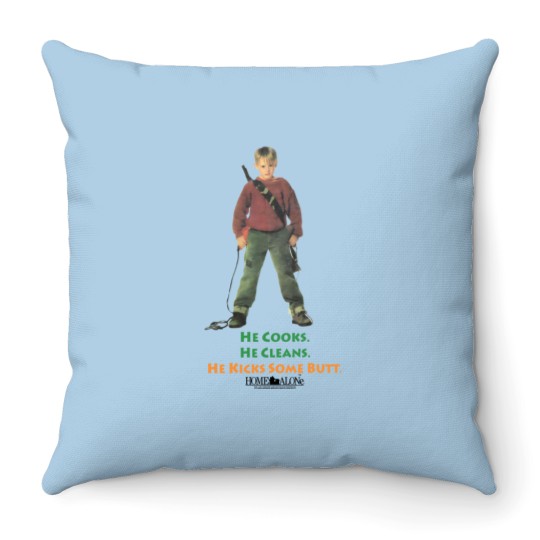 Discover Vintage 1991 home alone movie promo Throw Pillows