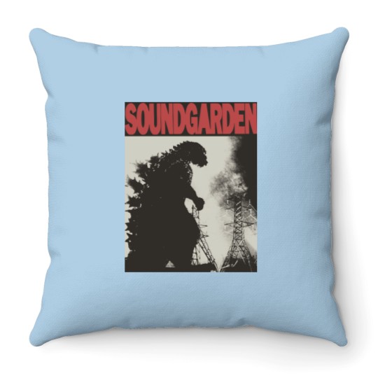 Discover Vintage Soundgarden Throw Pillows - Rock Music Throw Pillows - Chris Cornell