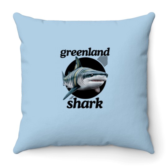 Discover greenland shark Throw Pillows
