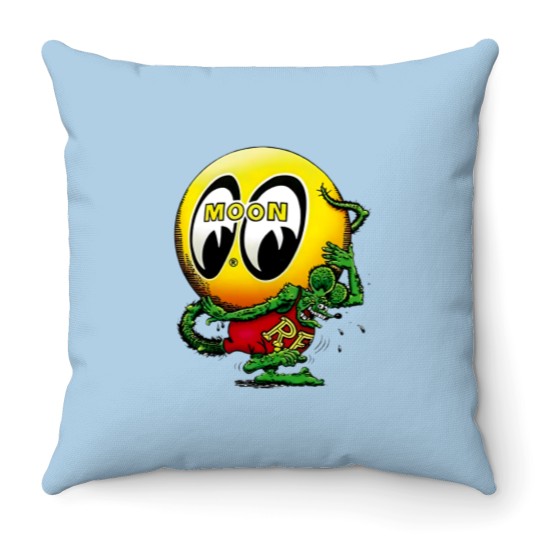 Discover Mooneyes and Rat Throw Pillows