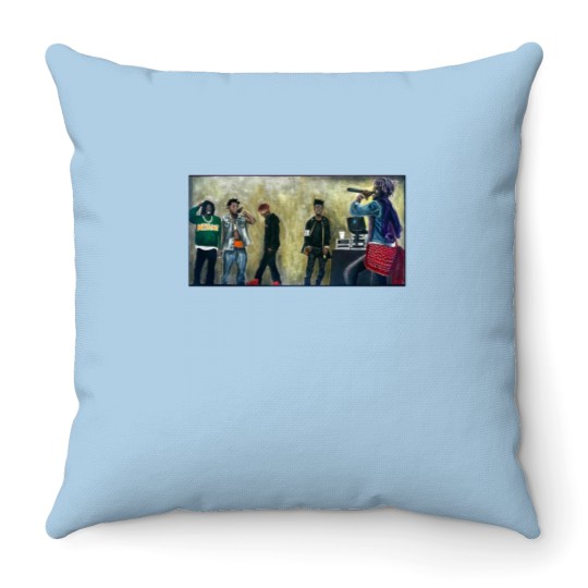 Discover 2016 FRESHMAN CYPHER Throw Pillows vintage rap Throw Pillows