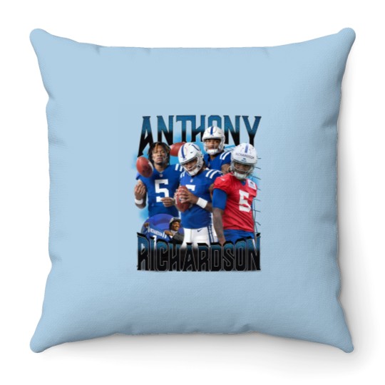 Discover Anthony Richardson Vintage 90s Throw Pillows, Anthony Richardson