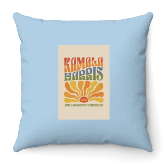 Discover Kamala Harris 2024 Garden Flag Vintage Boho Garden Flag Throw Pillows
