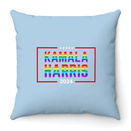 Discover Kamala Harris 2024 Flag 4x6 Outdoor Kamala Harris For President Flags Banner Throw Pillows