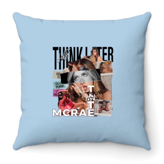 Discover Tate Mcrae Throw Pillows, Think Later World Tour 2024
