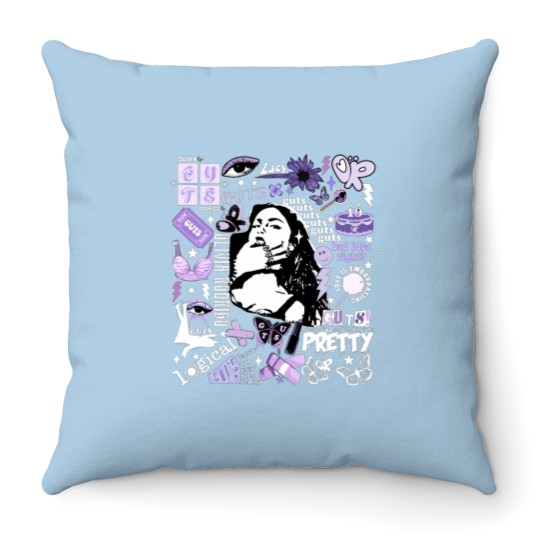 Discover Olivia Rodrigo Guts Throw Pillows, Guts Tour 2024 Throw Pillows